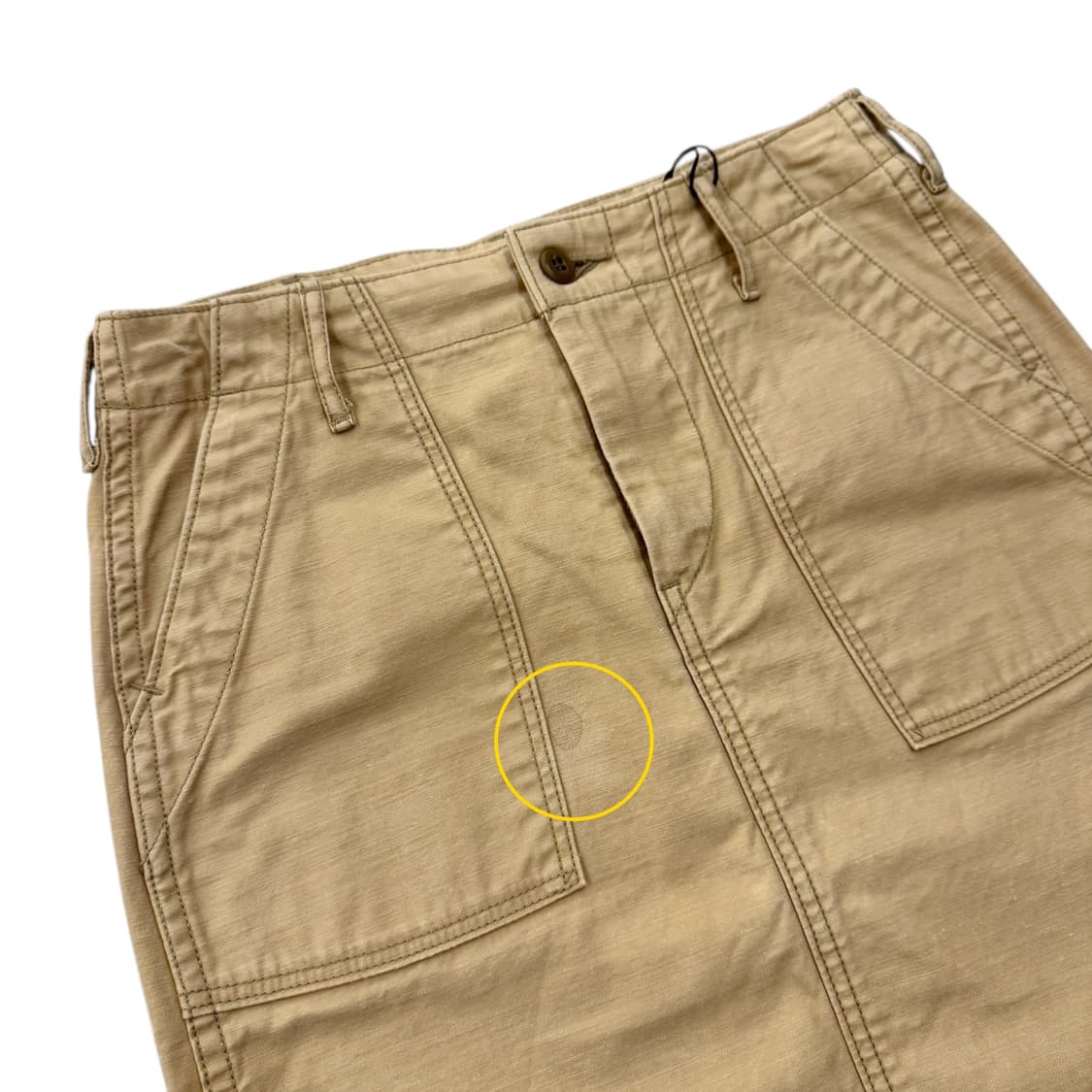 ORSLOW 오어슬로우 퍼티그 미디 스커트 베이지 상품이미지7