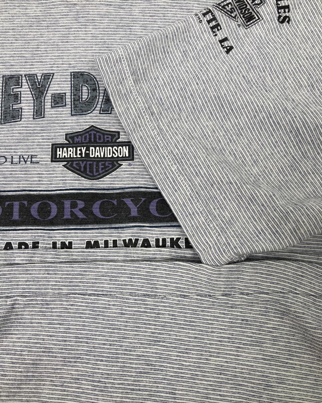 90s Harley Davidson Striped Tee  상품이미지8