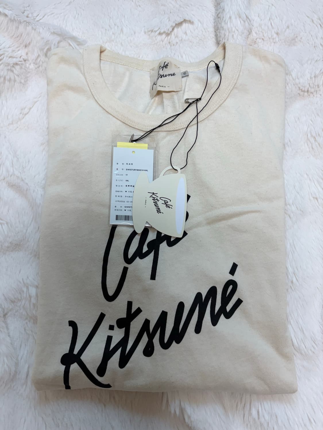 메종키츠네 카페키츠네 로고 반팔 티셔츠 / XXL 상품이미지4