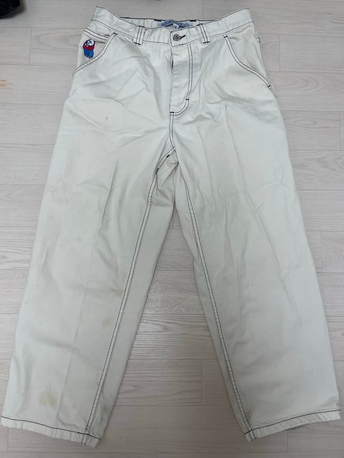 폴라 스케이트 코. 화이트 청바지 S 상품이미지5