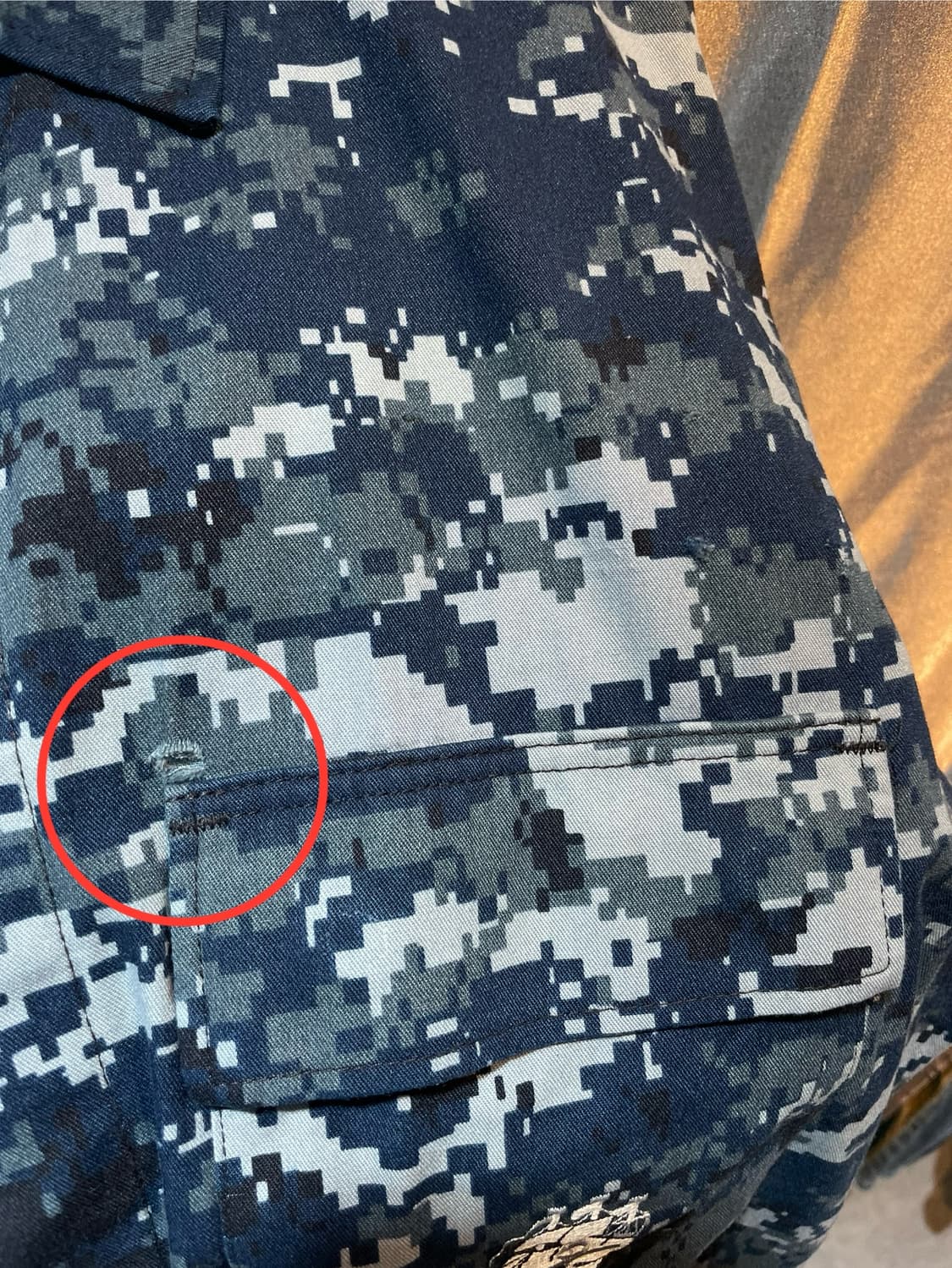 M US ARMY 오리지널 미해군 디지털 카모자켓 상품이미지7