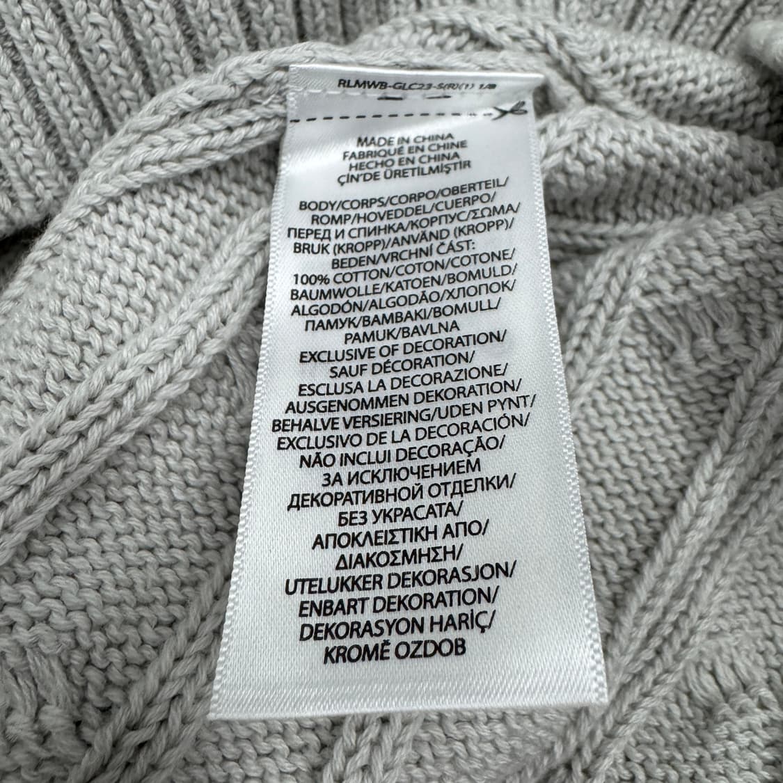 폴로 신형 포니 꽈배기 니트 화이트 상품이미지6