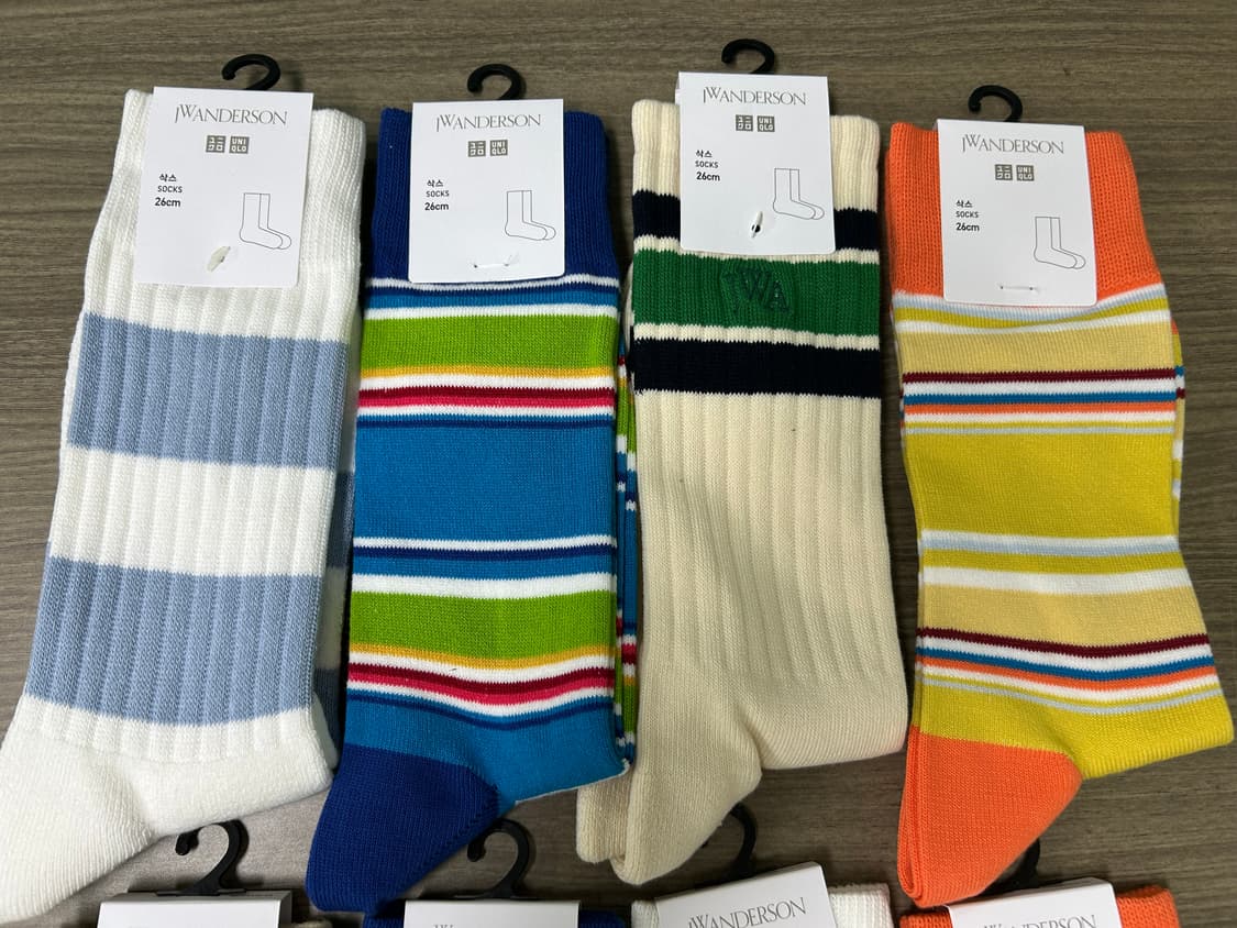 유니클로 JW앤더슨 양말 4켤래 26Cm 상품이미지1