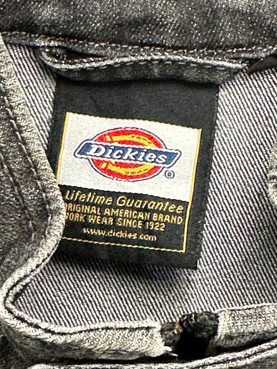 OS)디키즈 빈티지 흑청 데님 바이커 자켓 상품이미지4