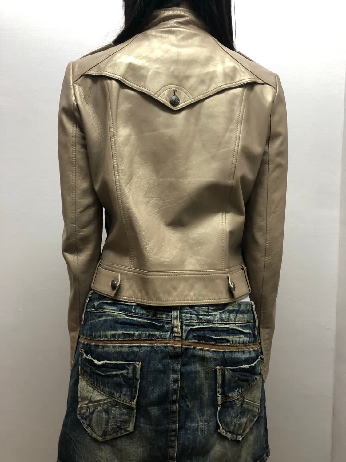빈티지 골드 양가죽 자켓 상품이미지7