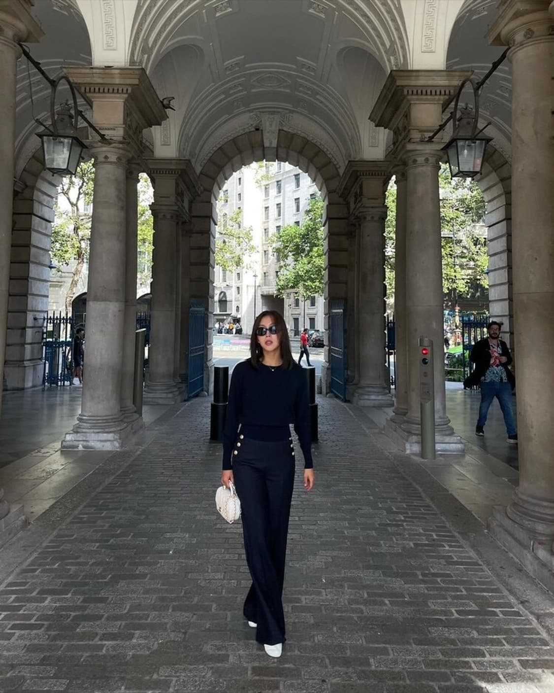 메모오피셜 슬랙스 에디터 - 네이비 상품이미지5