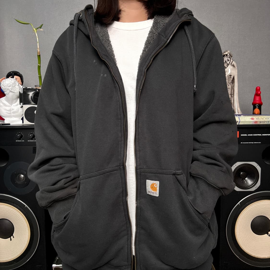 칼하트 레인디펜더 기모후드집업 상품이미지1