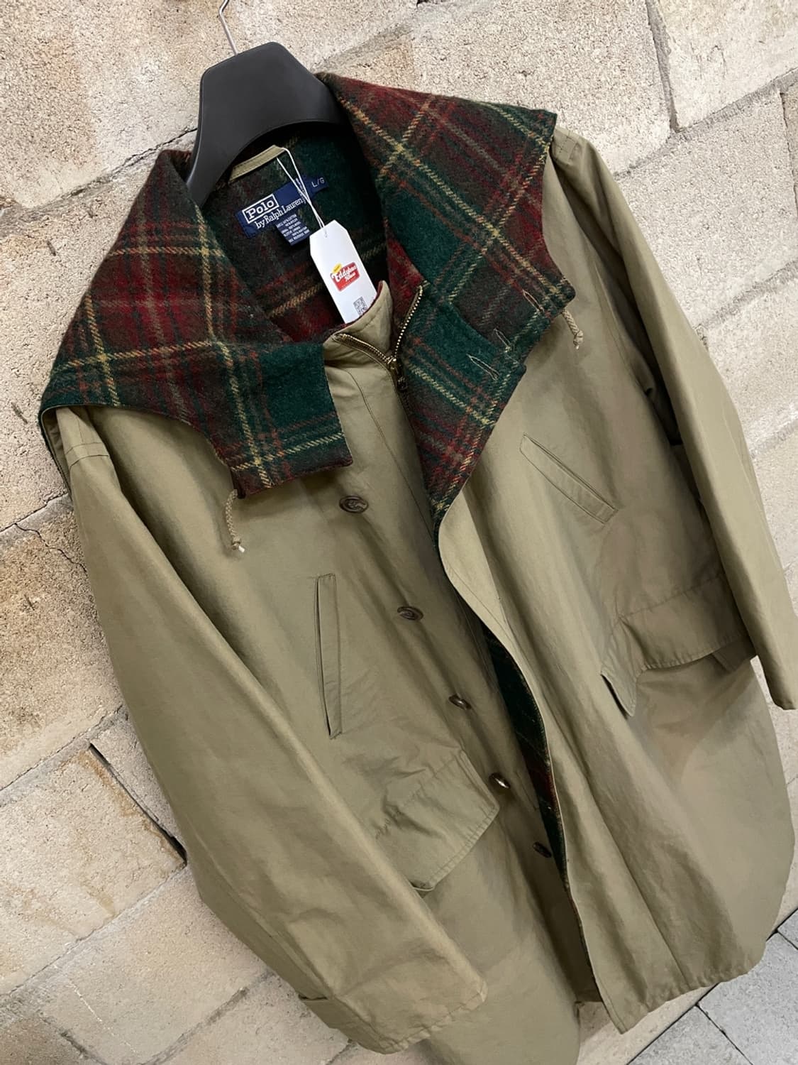 90s 폴로 랄프로렌 후드 트렌치 코트 상품이미지4