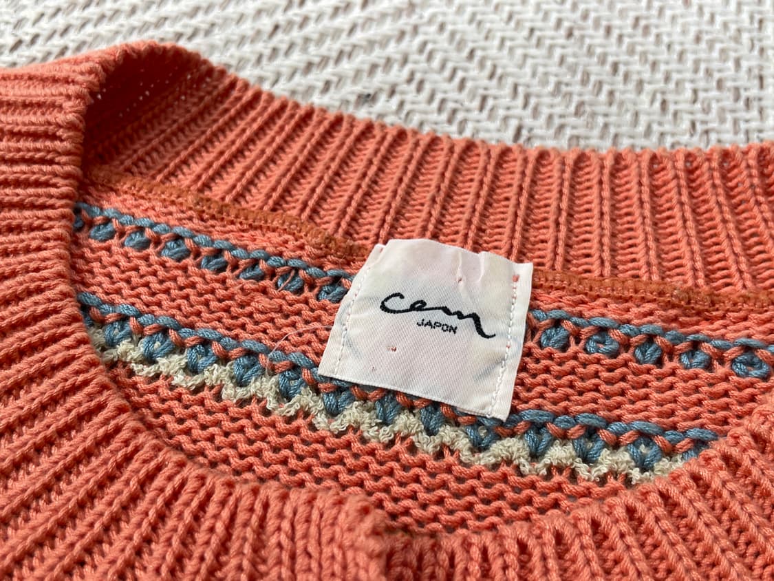 빈티지 cam 멀티컬러 코튼 가디건 상품이미지7