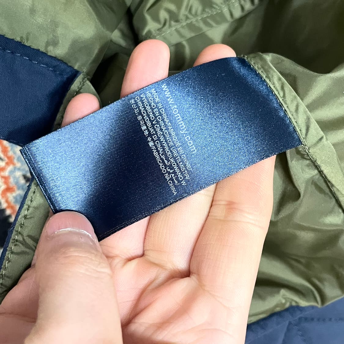 타미힐피거 네이비 퀼팅 자켓 여성S  상품이미지6