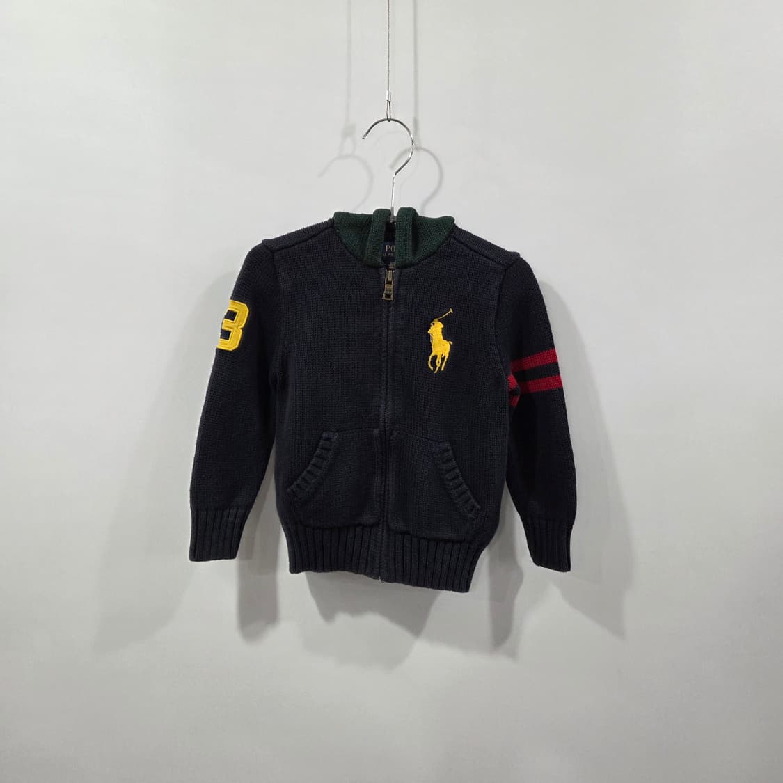폴로랄프로렌 키즈 니트 후드집업 3/3T 상품이미지1