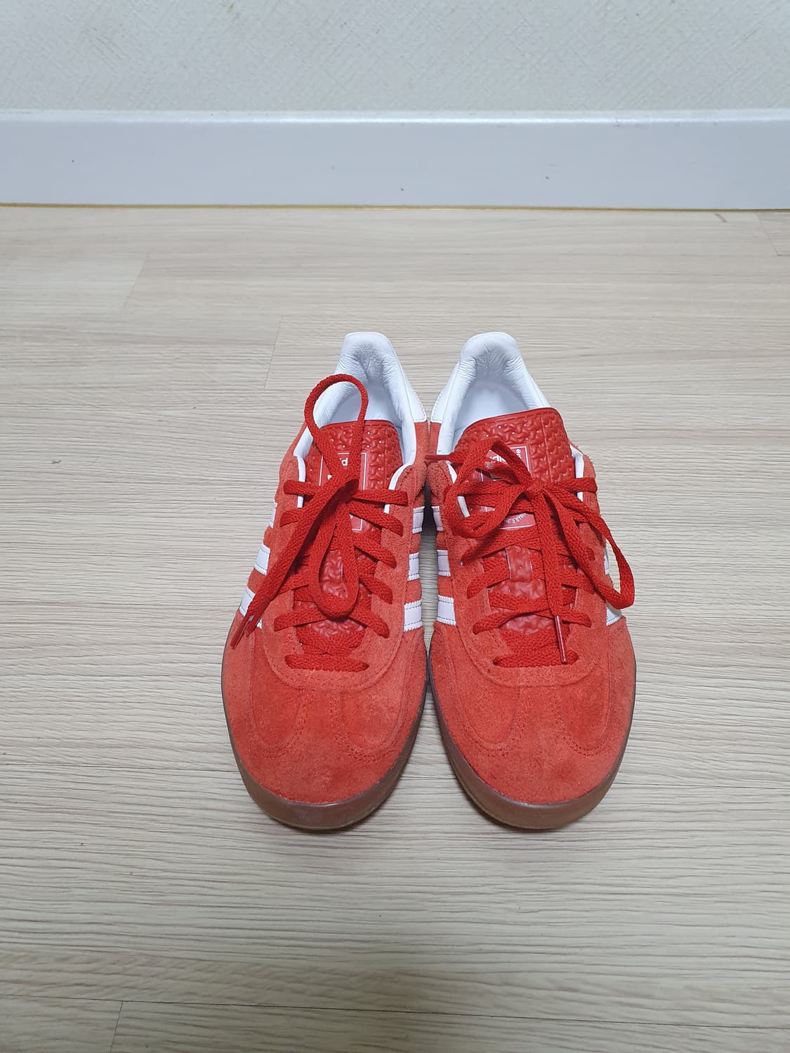 아디다스 가젤 인도어 레드 스웨이드 스니커즈 240 상품이미지3