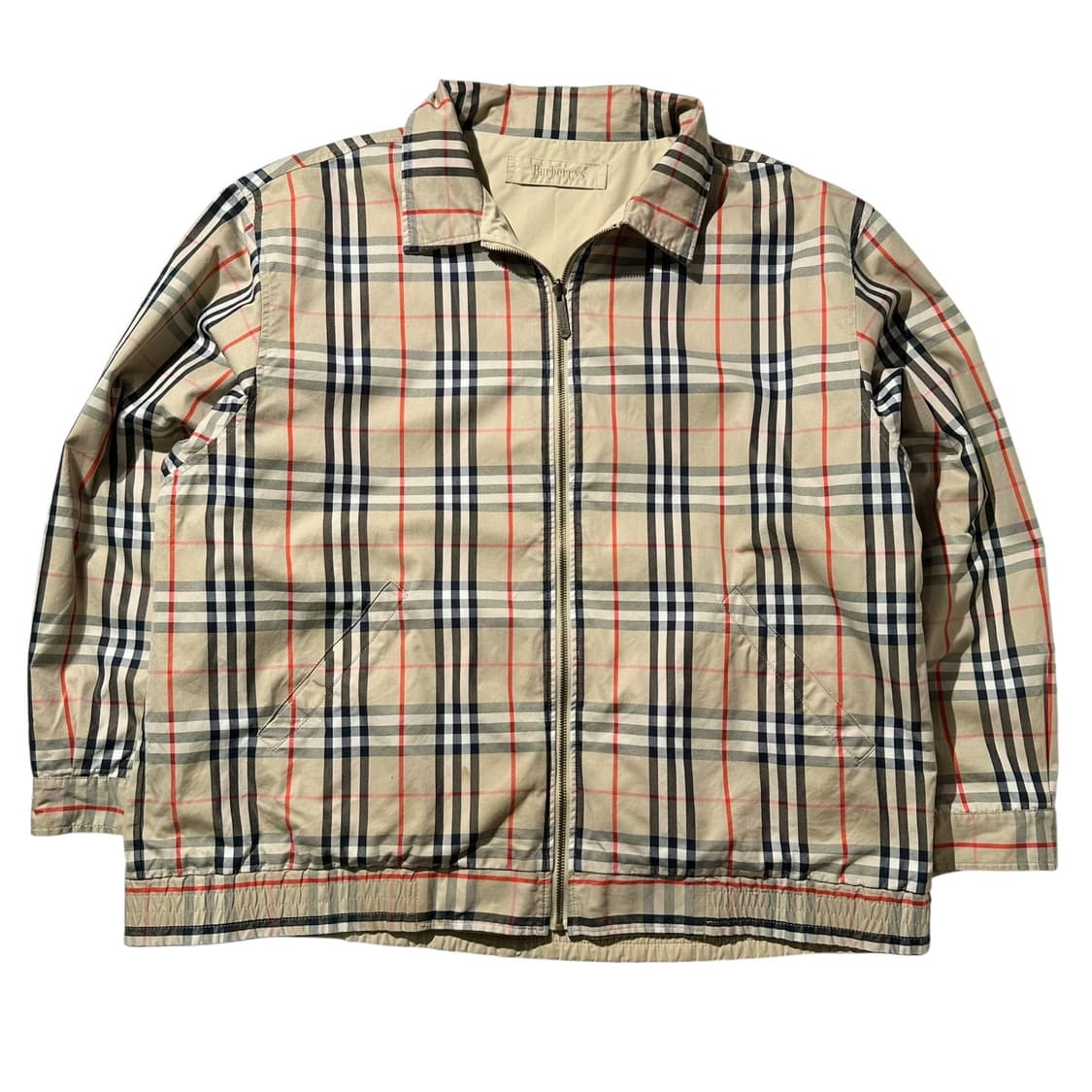 버버리 리버시블 노바체크 블루종 자켓 상품이미지1