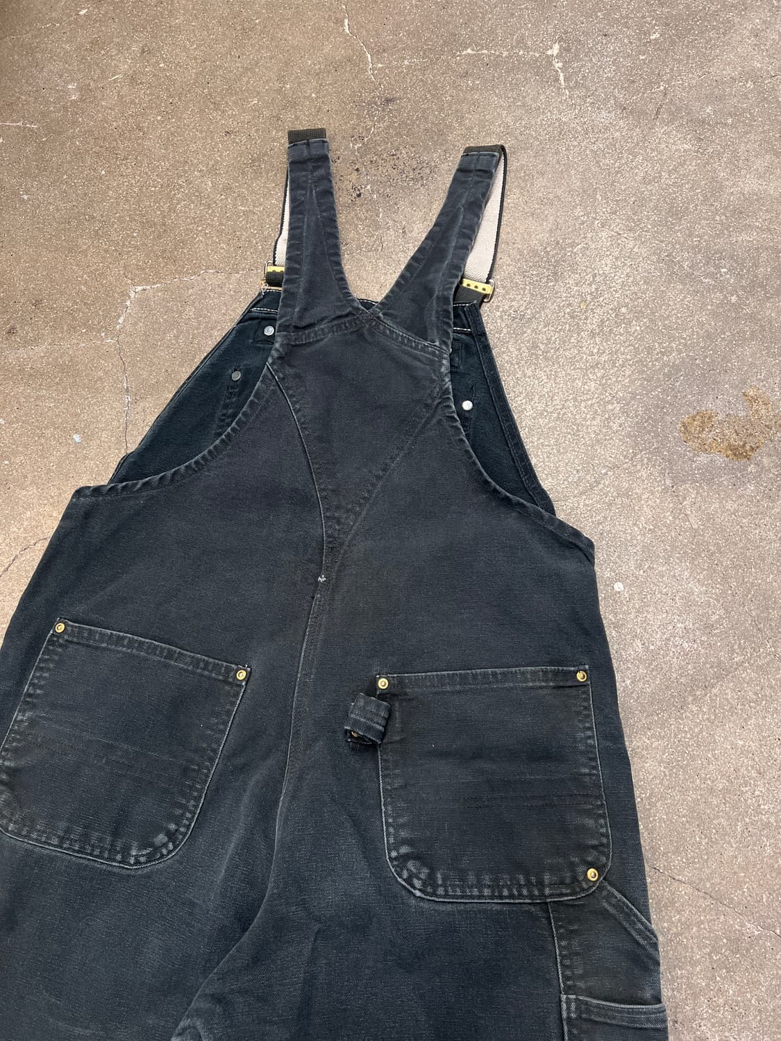 칼하트 더블니 오버롤 BLK  상품이미지5