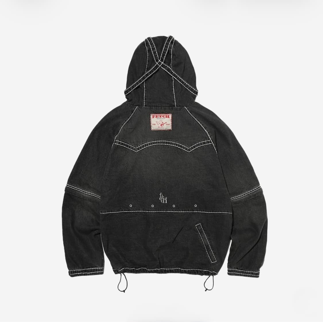 트루릴리젼 x 페치 데님 세퍼레이트 파카 블랙 XL 상품이미지3