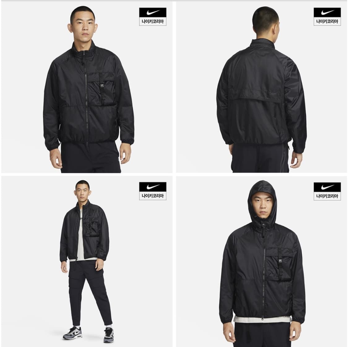 나이키 테크 우븐 패커블 바람막이 자켓 [블랙-L] 상품이미지3