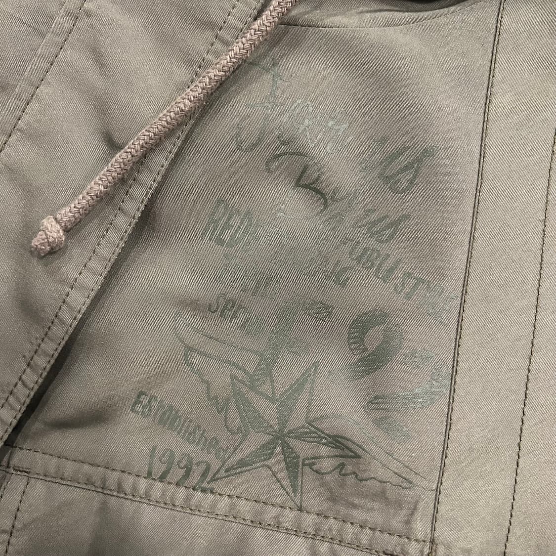 [S] 10s FUBU 후부 우먼 카키색 후드 숏 야상 점퍼 B211 상품이미지5