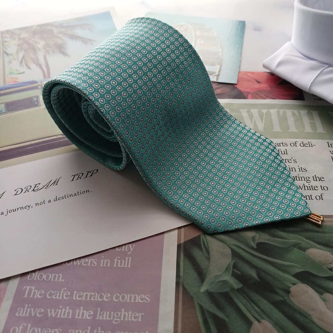 닥스 실크 민트 마이크로 도트 넥타이 8.7cm A+등급 A18750
 상품이미지2