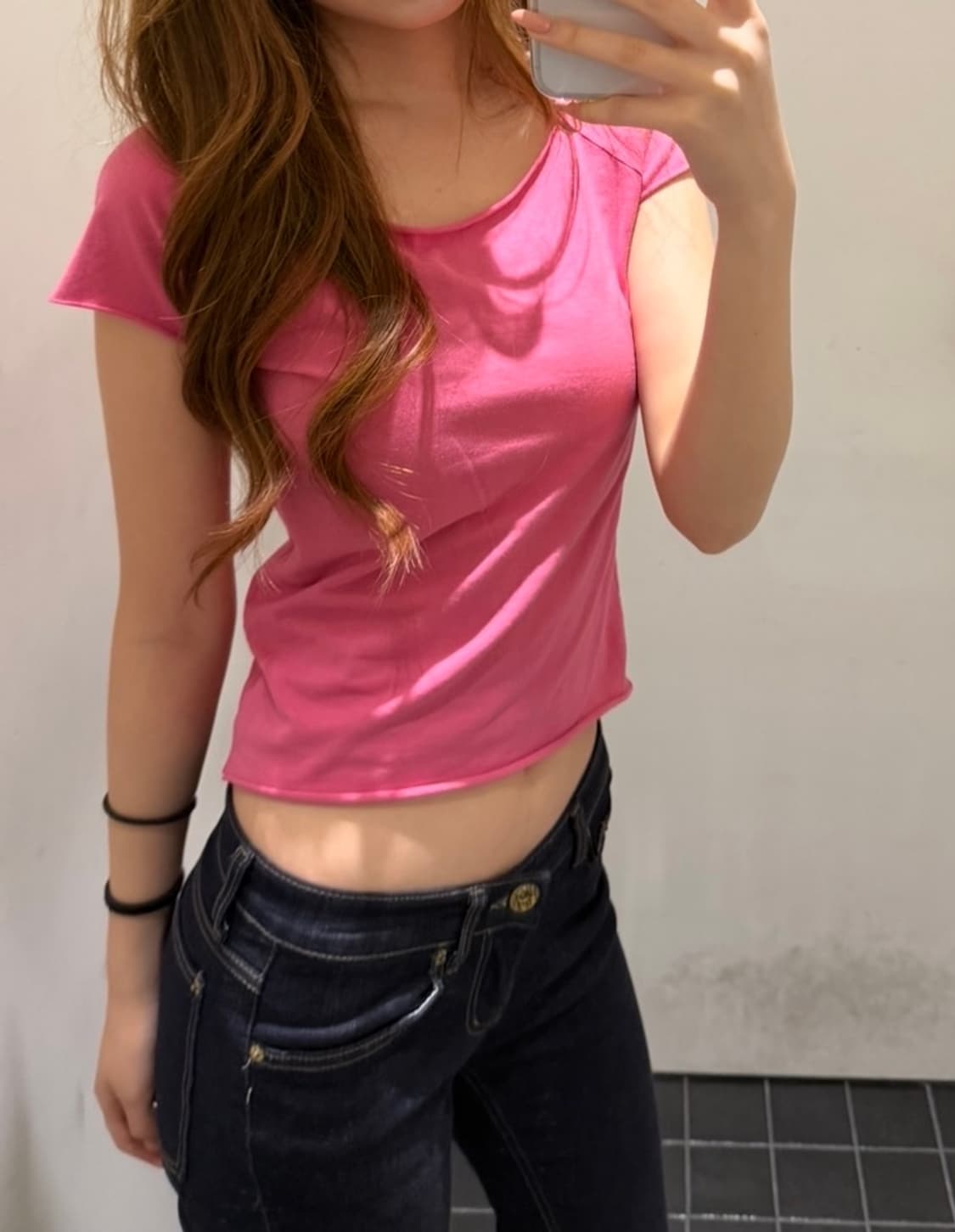 브랜디멜빌 핫핑크 반팔티  상품이미지1