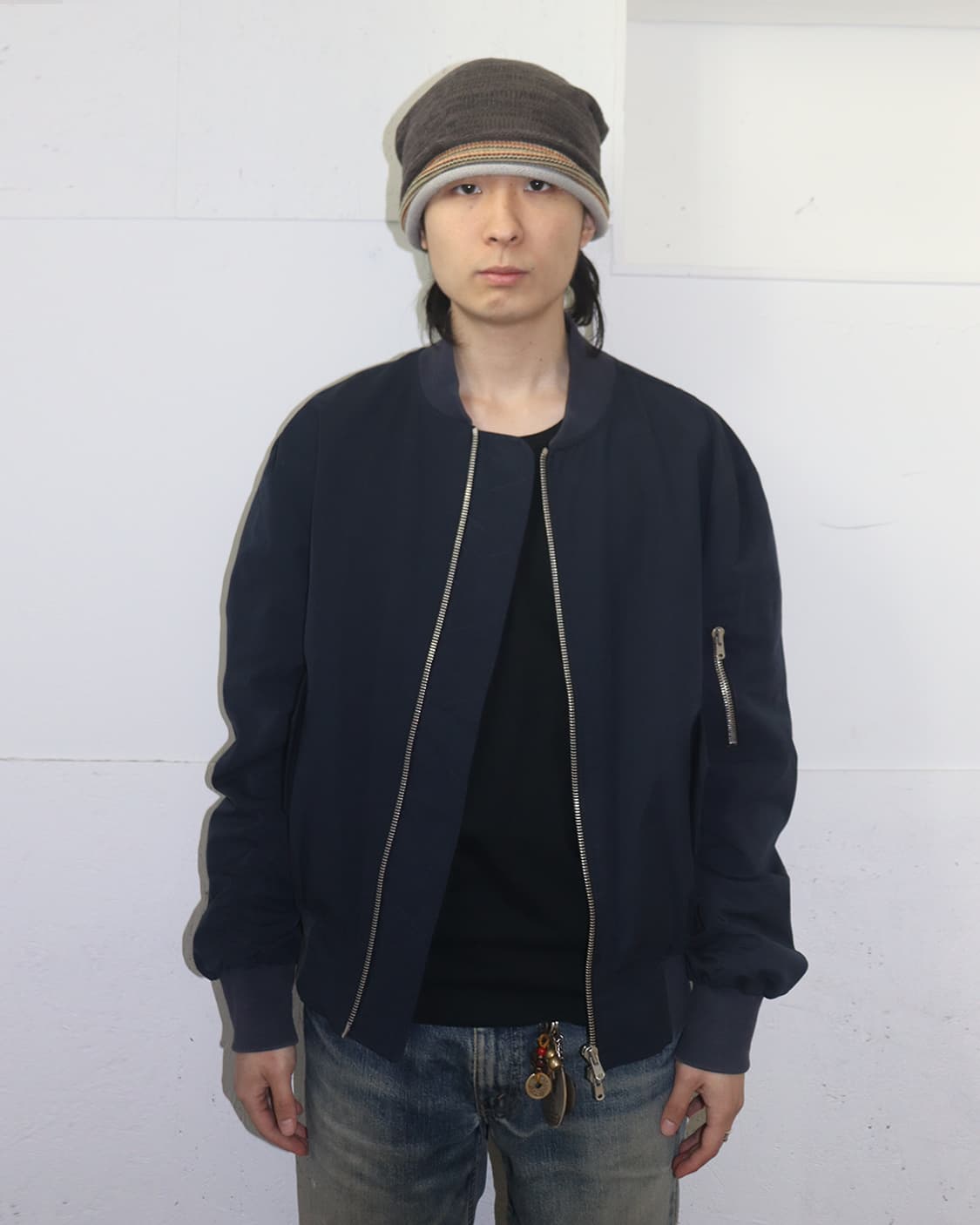 피어 오브 갓 14AW 써드 컬렉션 MA-1 봄버 자켓 네이비 상품이미지1