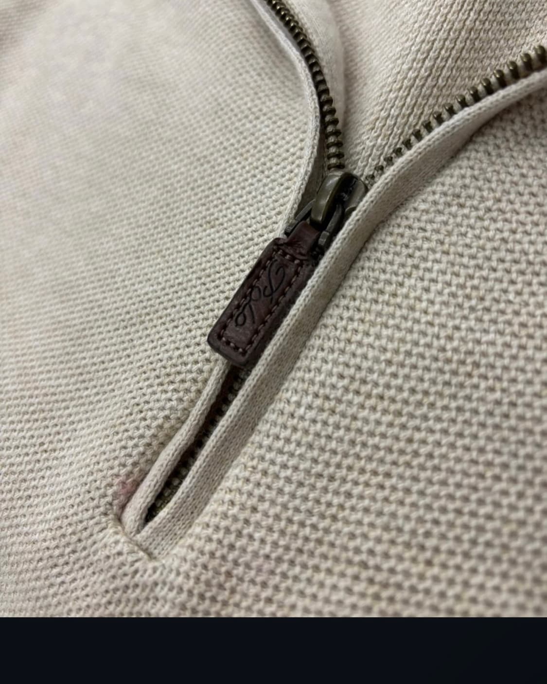 Polo 폴로 랄프로렌 신형 피마코튼 라이트베이지 하프집업 105 L 상품이미지4