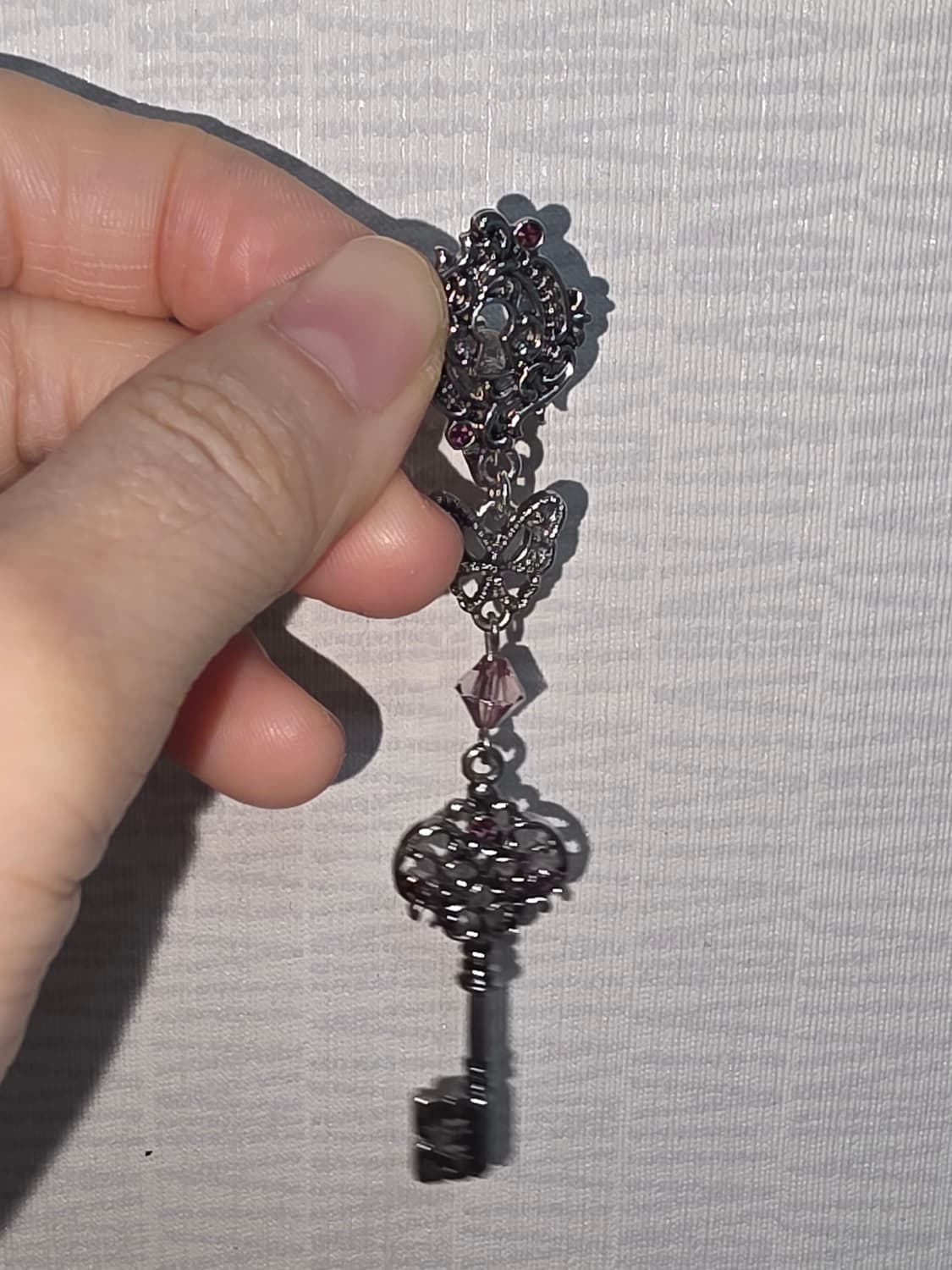 엑시즈팜 고전 올드 앤틱 열쇠 나비 큐빅 귀걸이 귀찌 상품이미지2