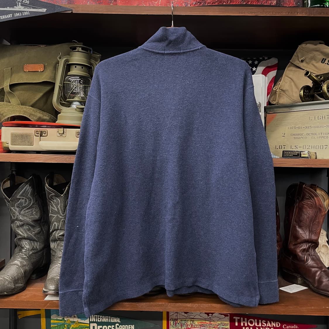 폴로 랄프로렌 신형 라벨 하프 집업 코튼 니트 스웨터 상품이미지2