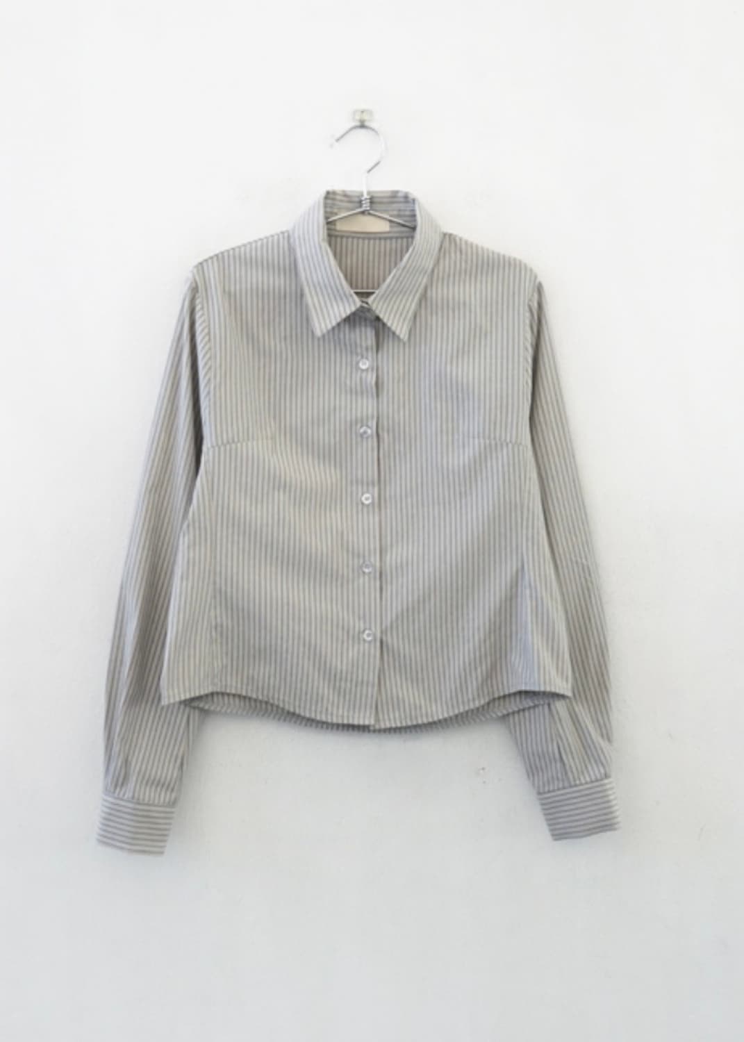 그레이 스트라이프 셔츠 상품이미지5
