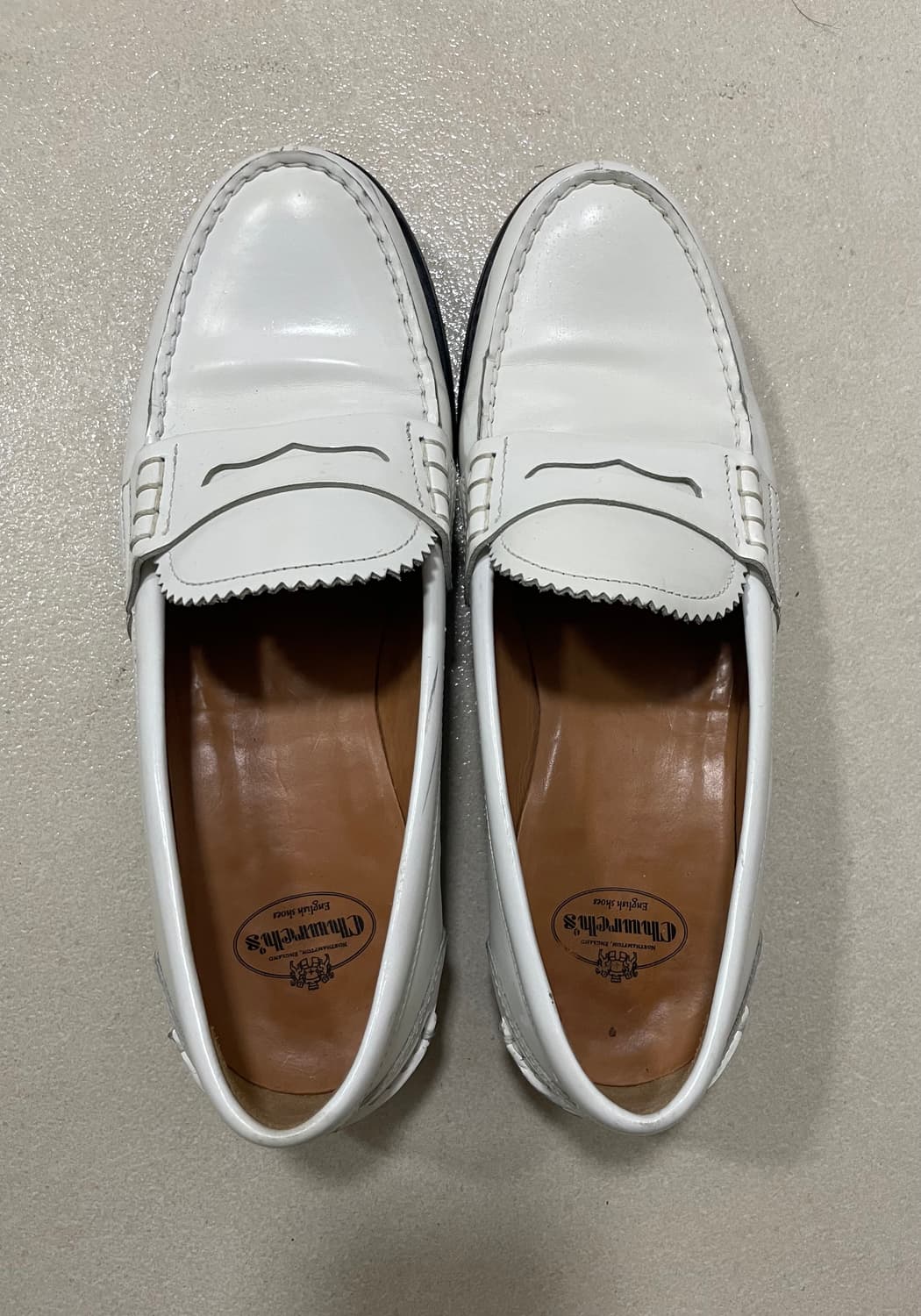 런던 본점 처치스 화이트 로퍼230 상품이미지1