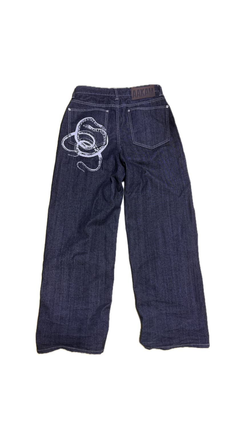 아캄 스네이크 프린팅 데님 팬츠 1사이즈 상품이미지5