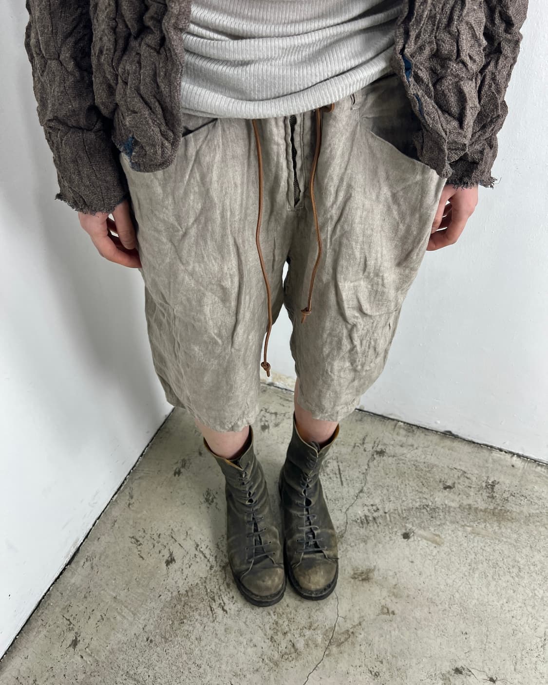 Kazuyuki Kumagai Attachment 린넨 사루엘팬츠 상품이미지1