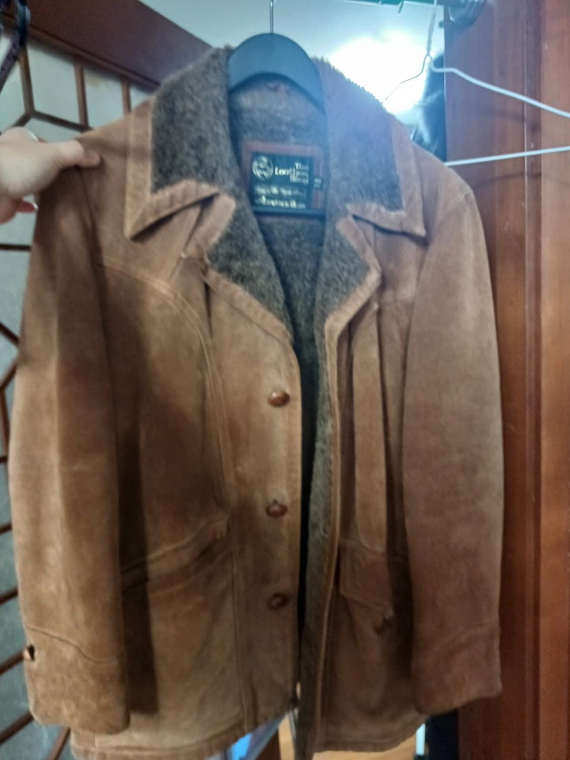 70s Sears Leather Shop 쉐르파 안감 스웨이드 레더 자켓 상품이미지9