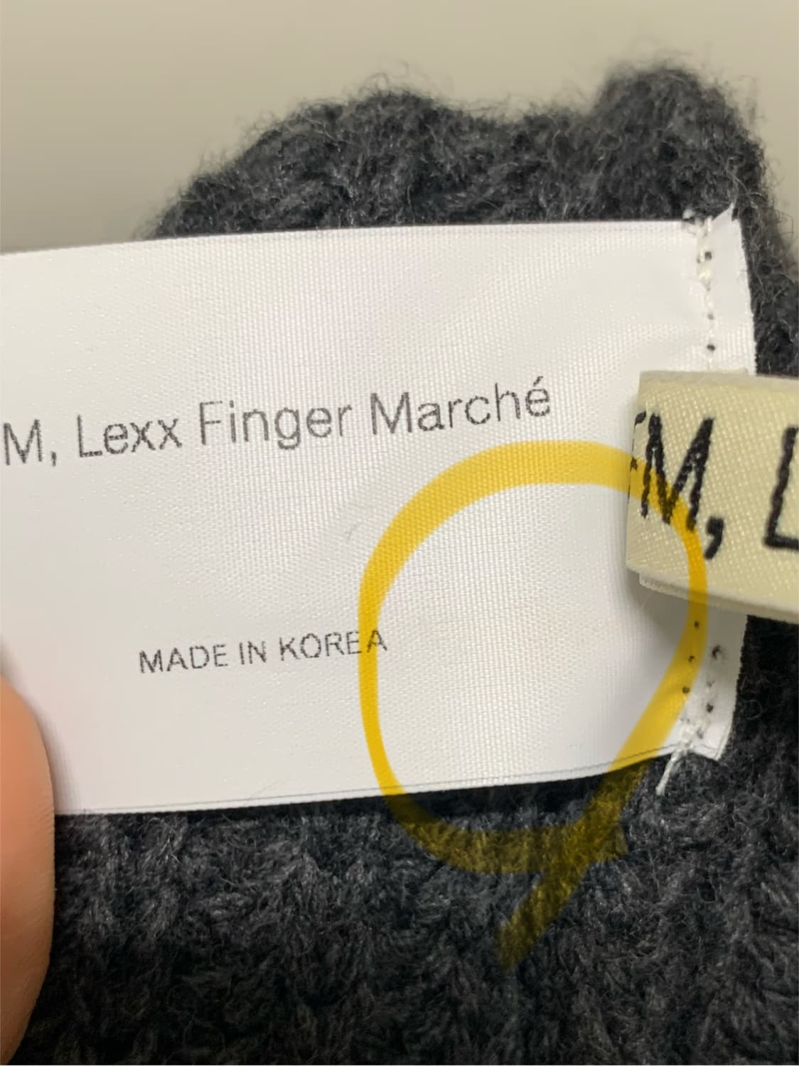 lfm-Linear Knit Beanie / Charcoal 상품이미지5