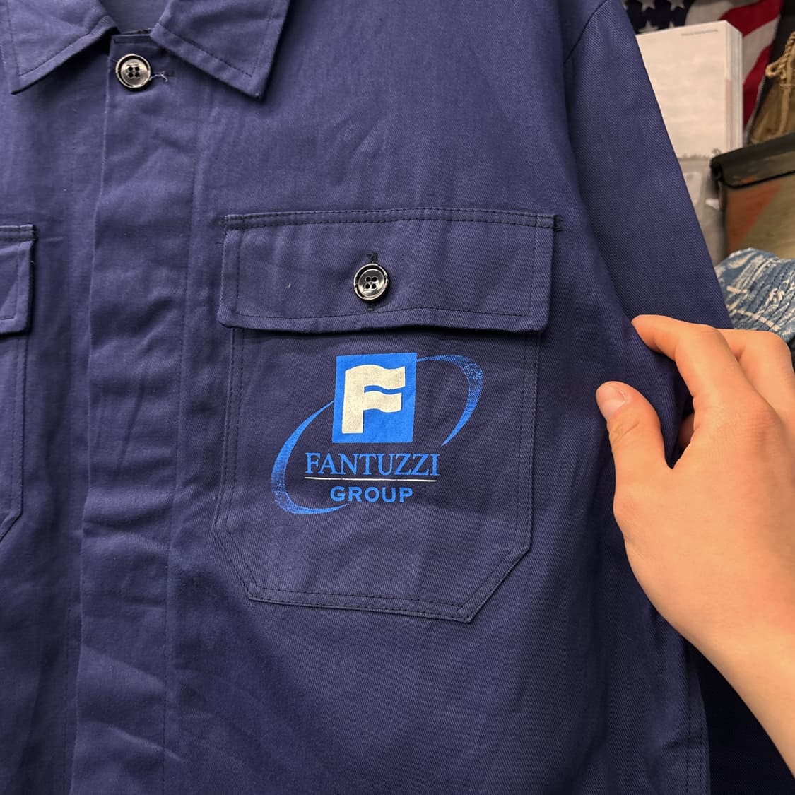 90s 오리지널 프렌치워크자켓 2포켓 리얼워크 패치 N804 상품이미지5