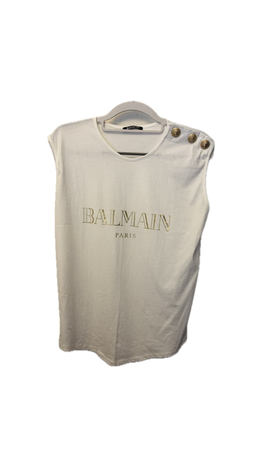 Balmain Paris Tank Top White 40 상품이미지1