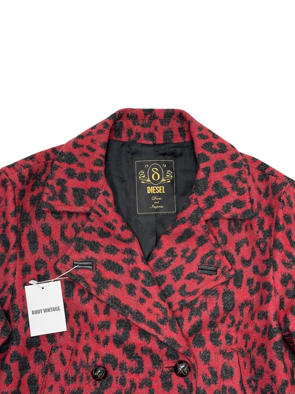 Diesel Leopard Wool Coat 상품이미지3