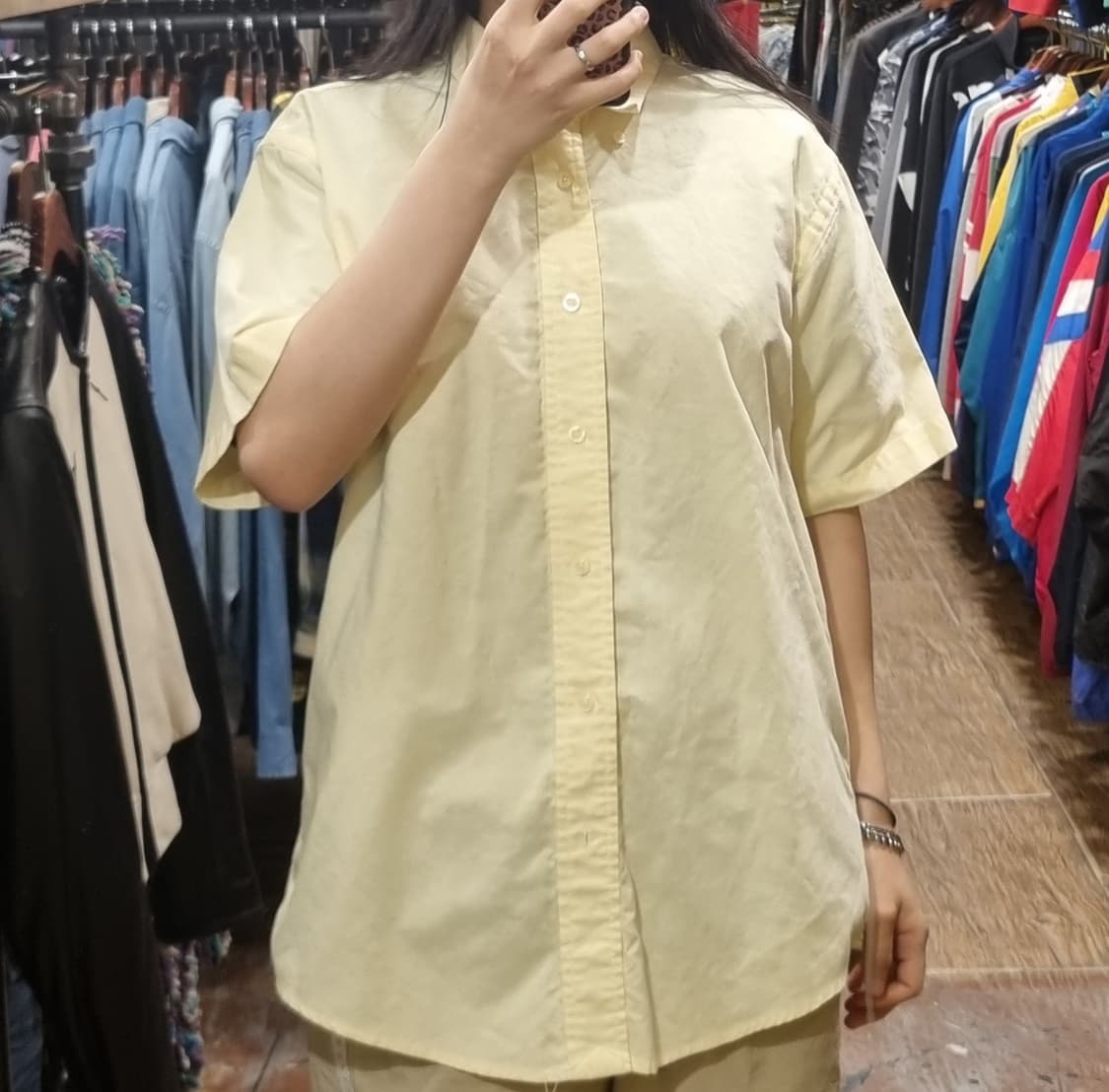 [Hi] 폴로 반팔 셔츠 옐로우 상품이미지5