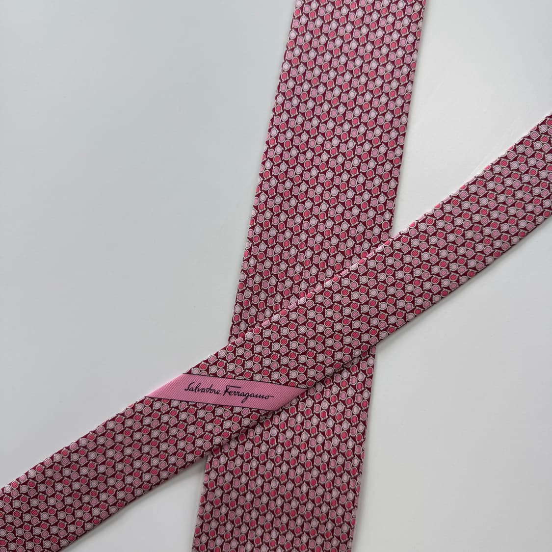 신형 페레가모(Ferragamo) 명품 정품 모노그램 넥타이 8.1cm 상품이미지4