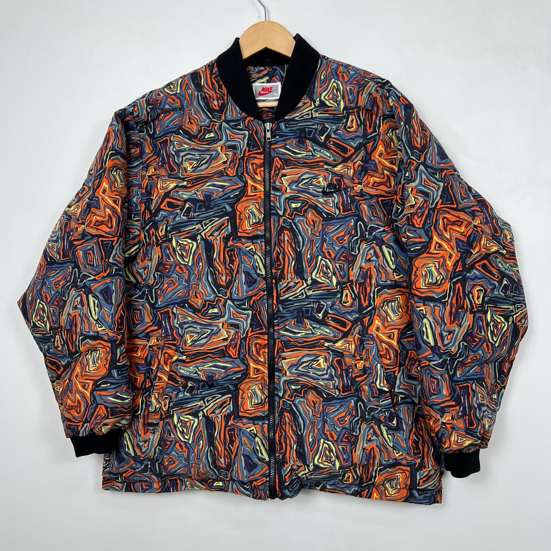 1990s NIKE 나이키 기히학패턴 덕다운 패딩 상품이미지1