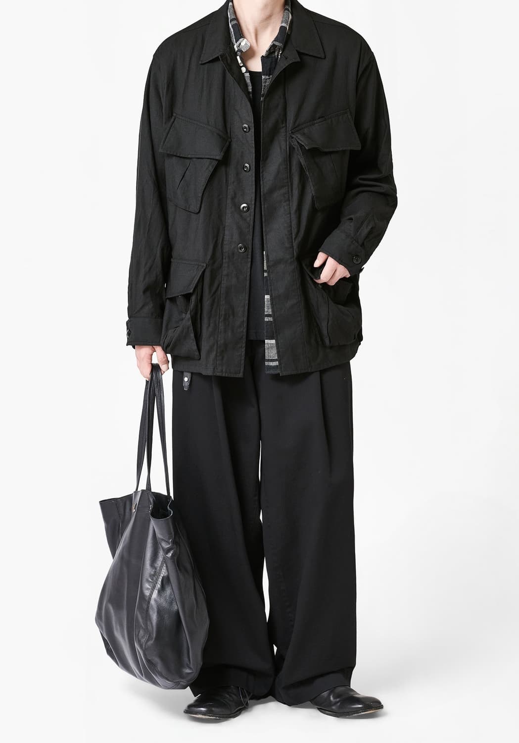 이얼즈 어고 Washed Wool Silk Fatigue Jacket, 상품이미지2