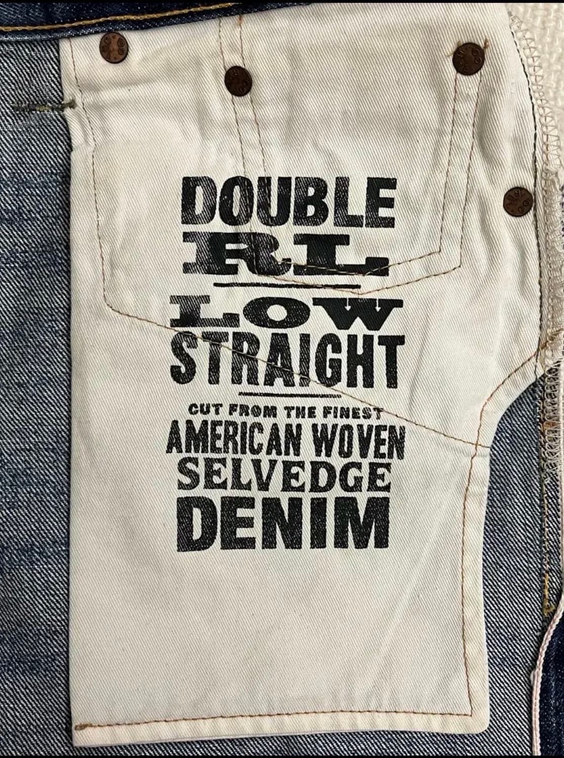 RRL AMERICAN WOVEN SELVEDGE DENIM PANTS 상품이미지8