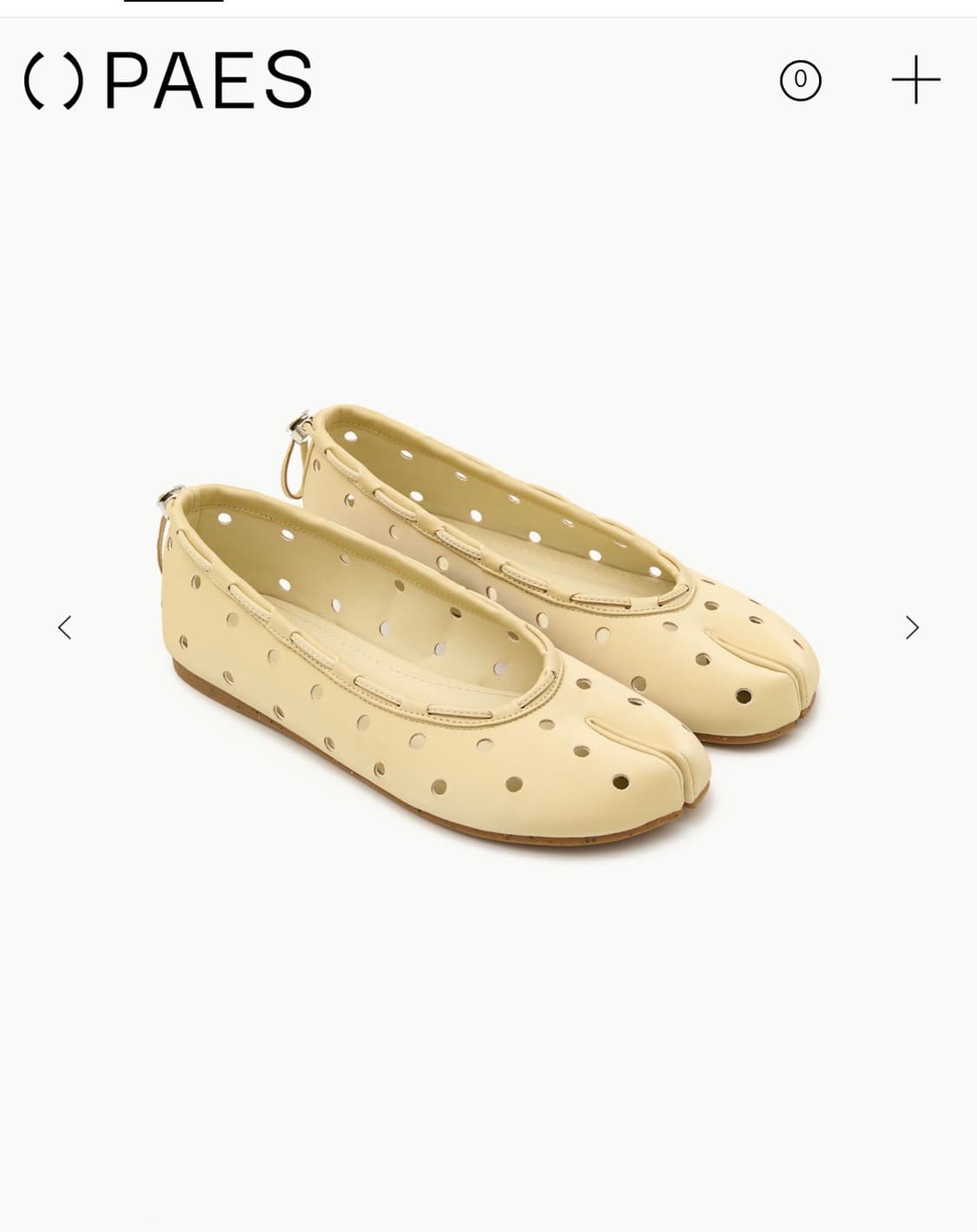 페이즈 Leather String Flat / Cheese 상품이미지1