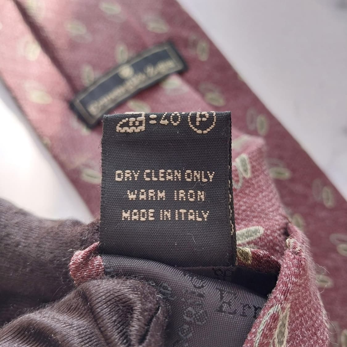 제냐 울&코튼&실크 브라운 패턴 넥타이 9.8cm A+등급 K1885
 상품이미지10