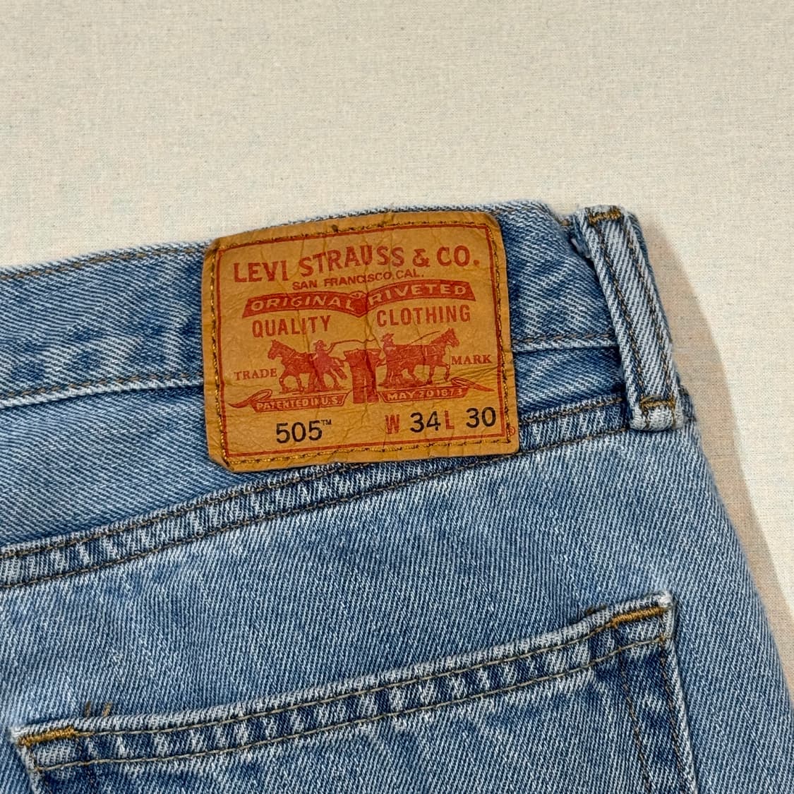 34inch) 리바이스 505 데님 청바지 상품이미지3