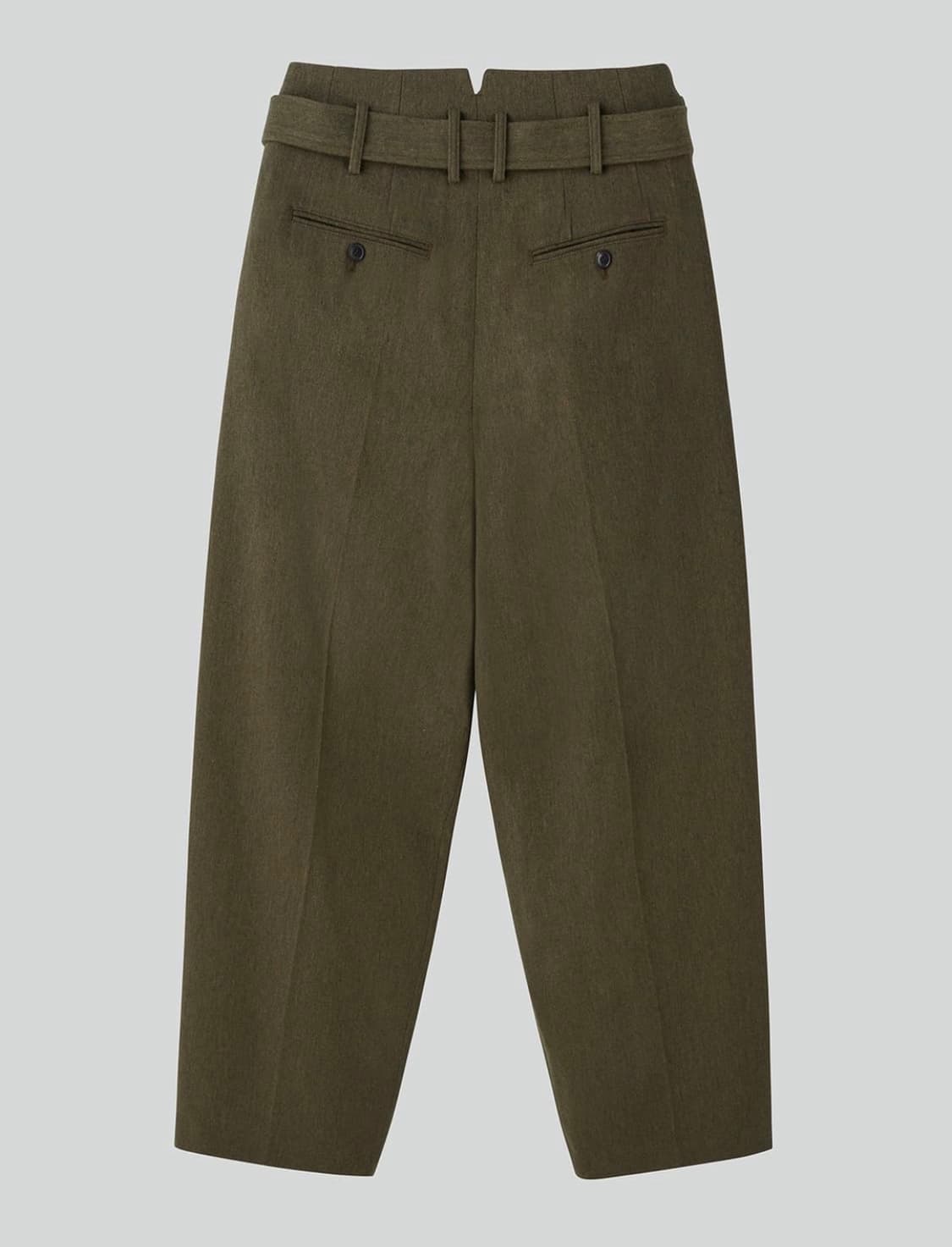 렉토 24F/W 벨트 디테일 하이웨스트 팬츠 카키 상품이미지7