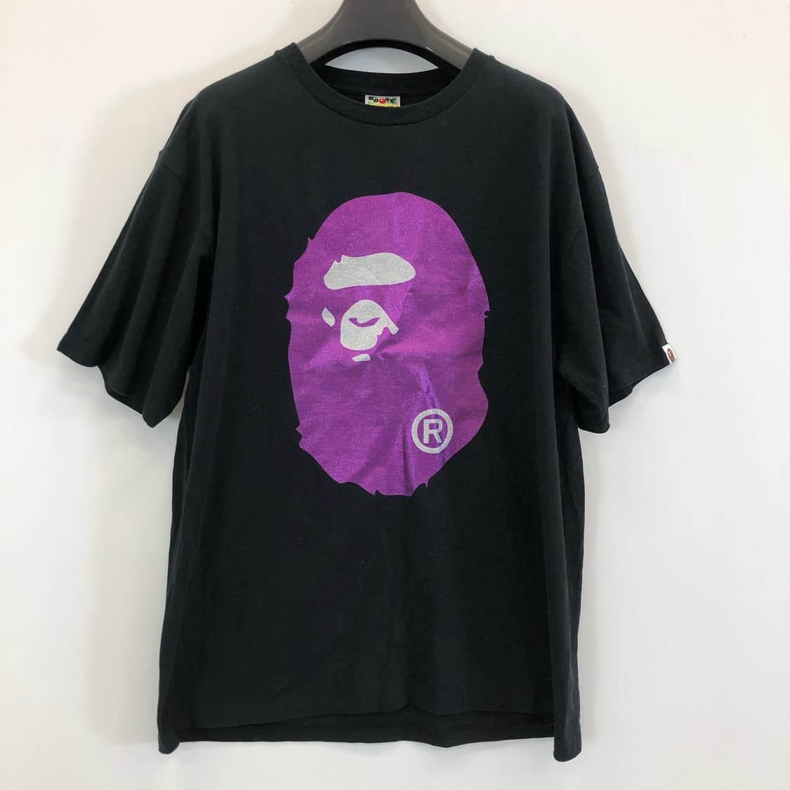 베이프 글리터 빅 에이프 반팔 2XL 퍼플 상품이미지1