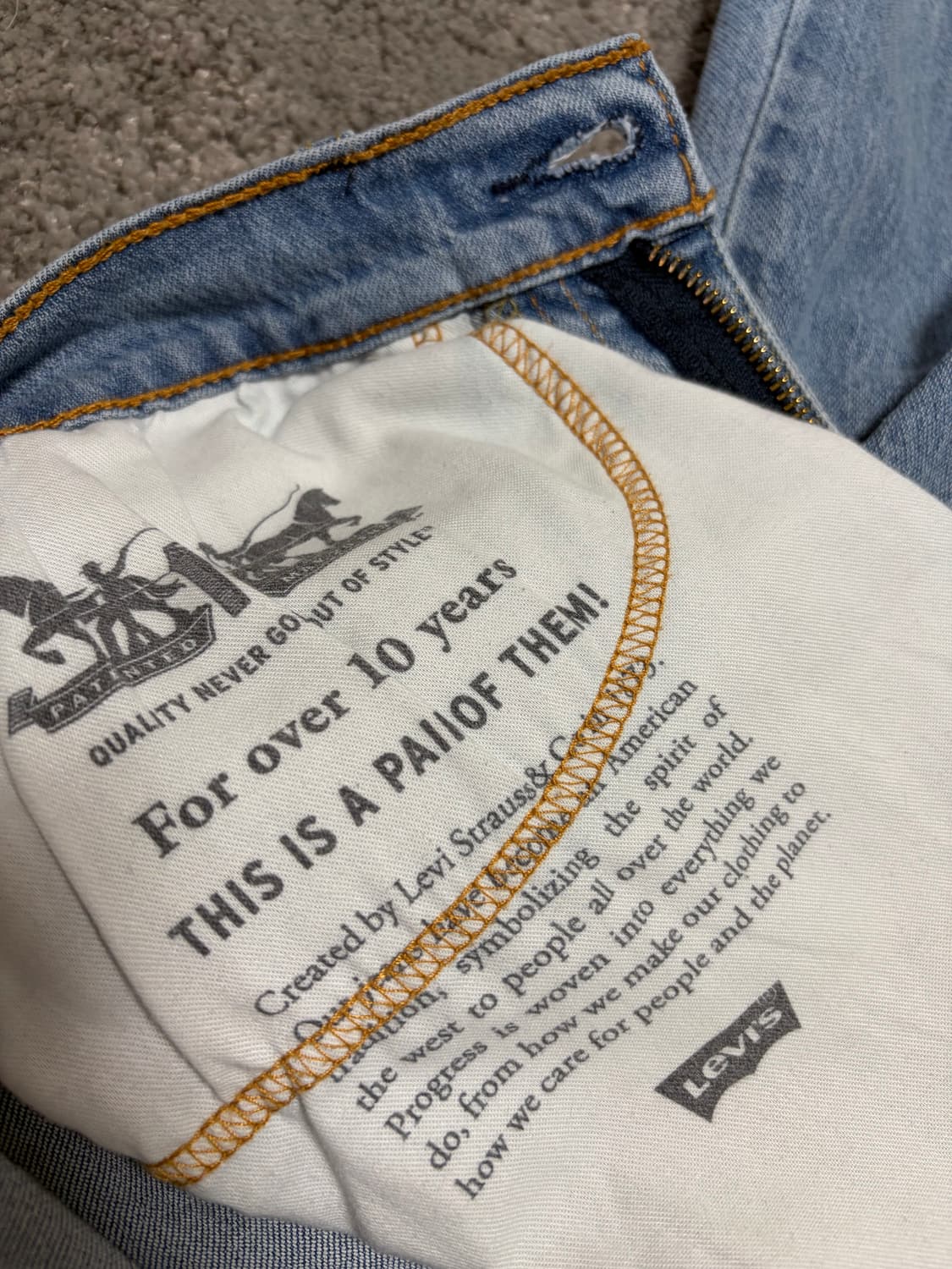 리바이스 505 34/32 데님  상품이미지6