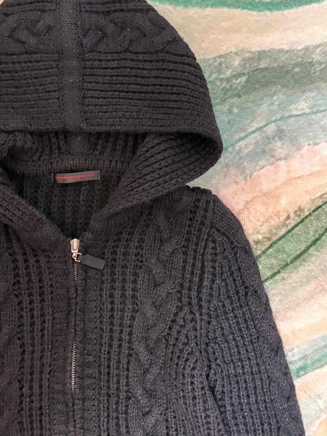 cromosome in 니트 후드집업 상품이미지5