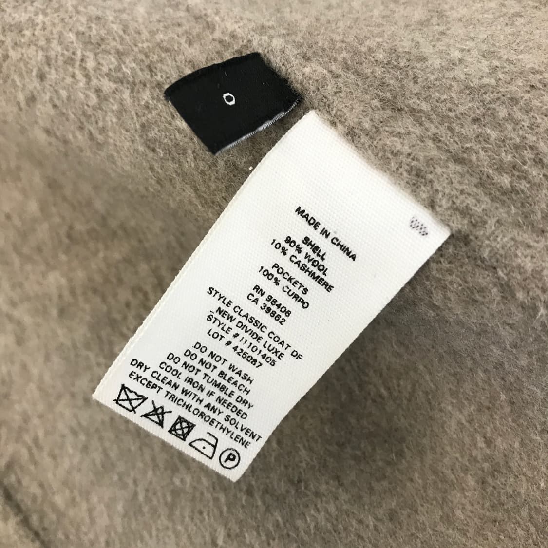 띠어리 울 캐시미어 싱글코트 [0사이즈] 상품이미지7