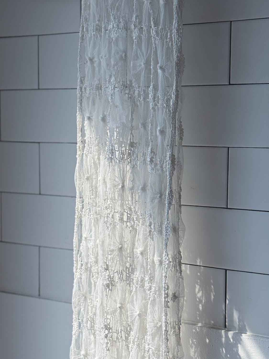 Fringed Floral Shirring Muffler 0272 상품이미지6